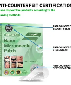 𝗟𝗺𝗶𝗽𝗸𝗶® Nano Microneedle Patch with SMGT-GLP-1 & Matrixyl 3000