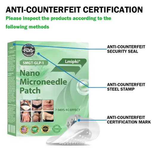 𝗟𝗺𝗶𝗽𝗸𝗶® Nano Microneedle Patch with SMGT-GLP-1 & Matrixyl 3000